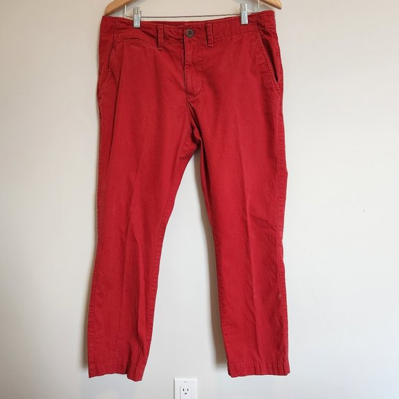 American Eagle Outfitters Red Chinos - Picture 1 of 6